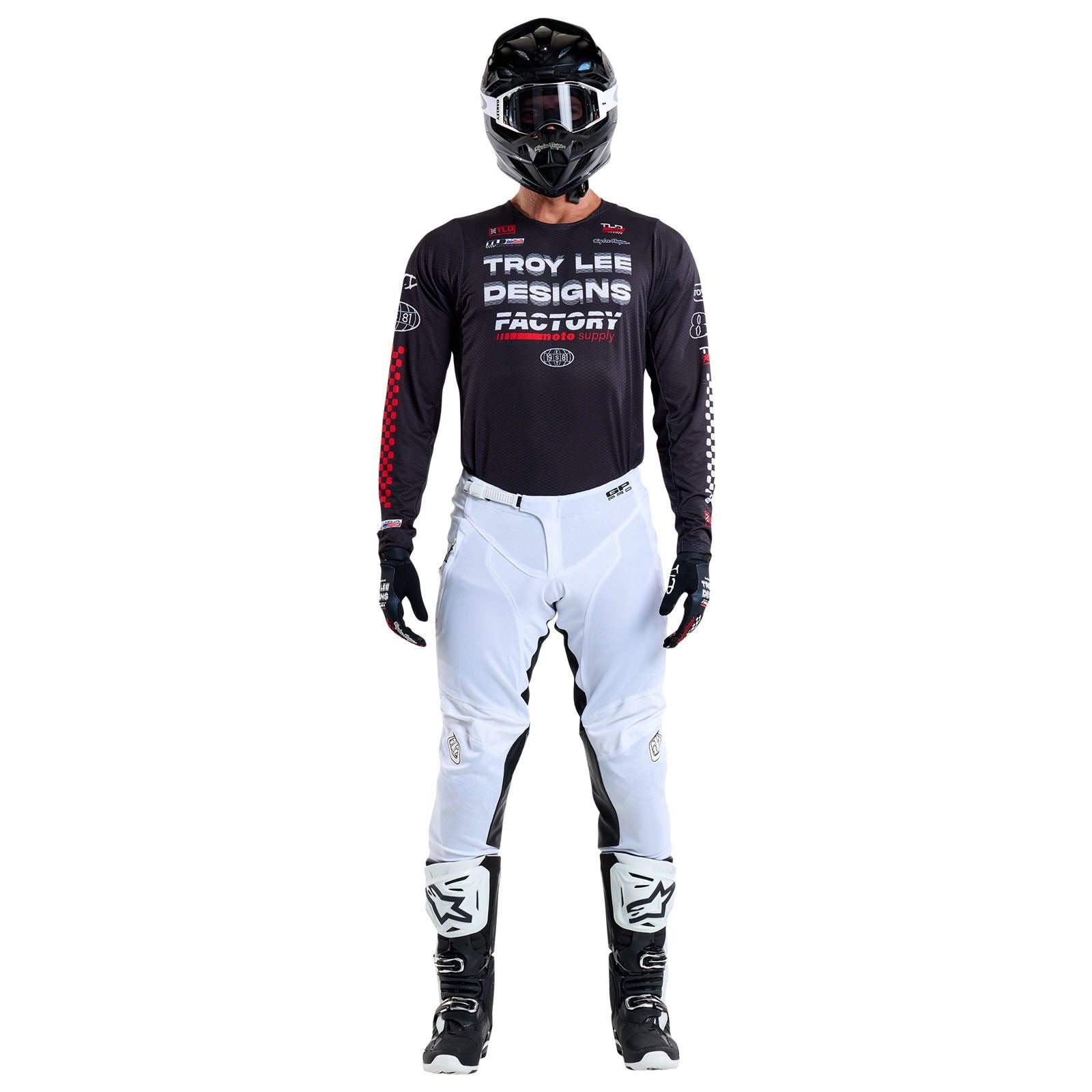 Troy Lee Designs Spring 2025 MX Combo Kit GP PRO AIR Factory Black White